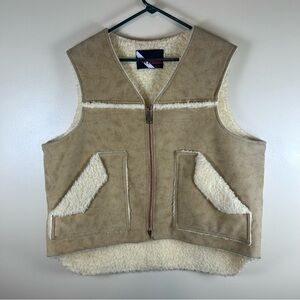 vintage Wiman faux suede vest  Size XL